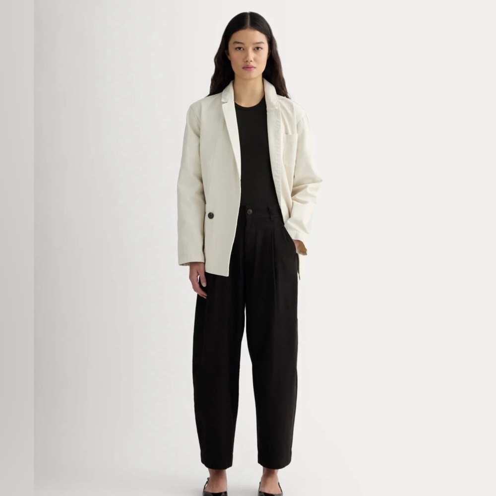 Everlane | the everywhere pant in stretch linen black